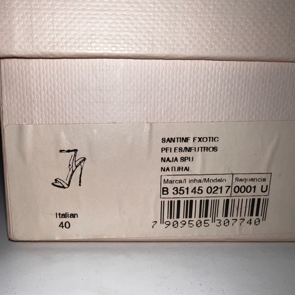 Alexandre Birman Santine Snakeskin Sandals - Picture 6 of 6